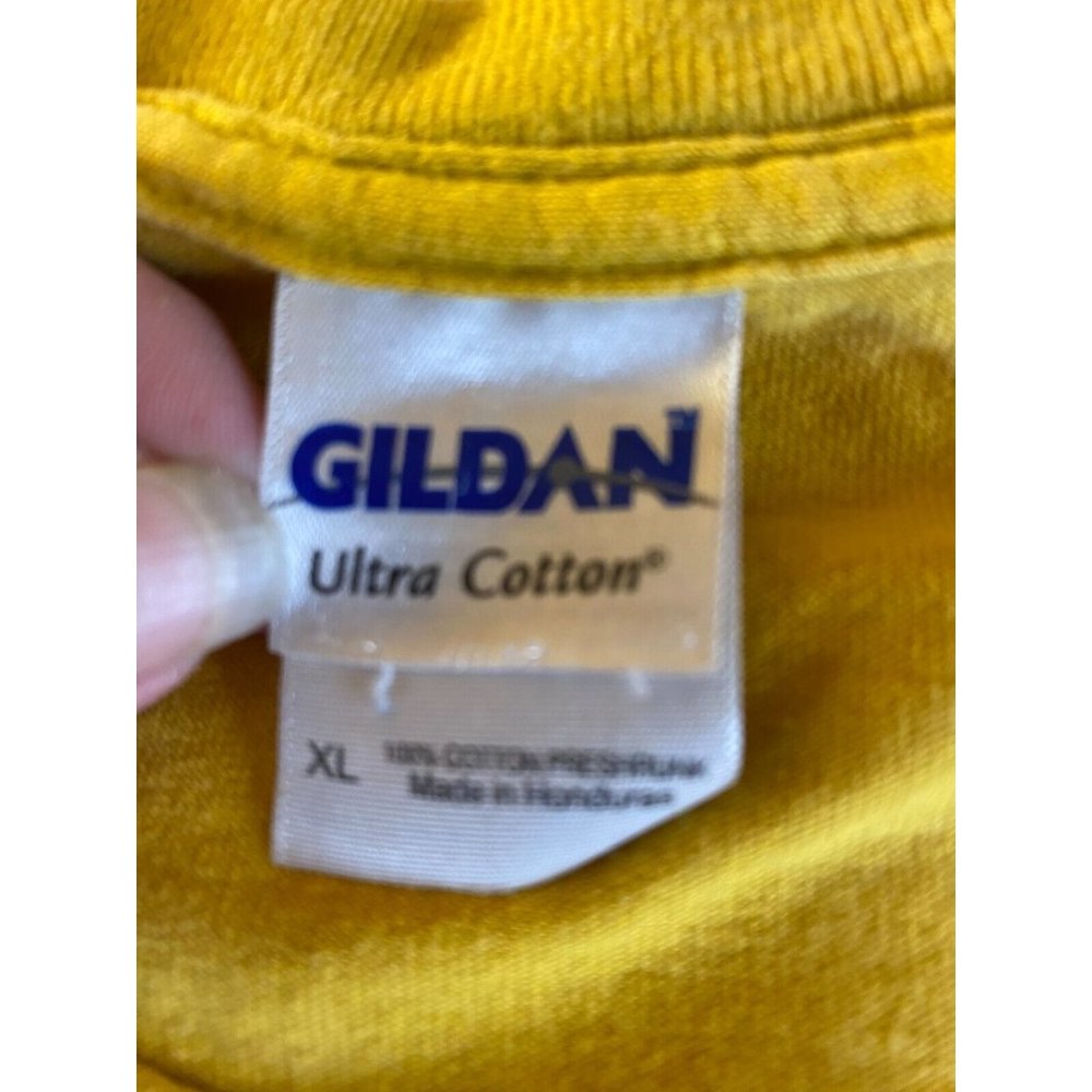 Moose Crossing The Maine Way Men's Sz XL Yellow Short Sleeve T-Shirt - Picture 9 of 12